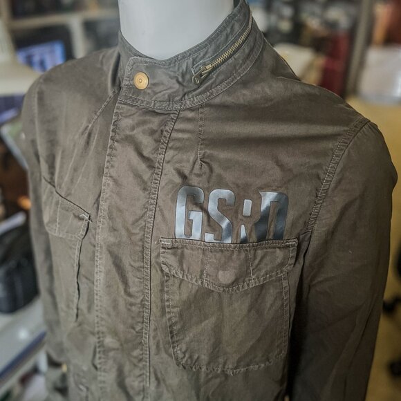 G-STAR brand light men's jacket/overshirt Military style Used gently - Picture 3 of 14